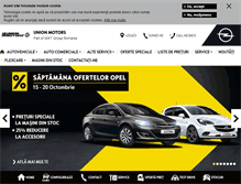 Tablet Screenshot of opel-unionmotors.ro